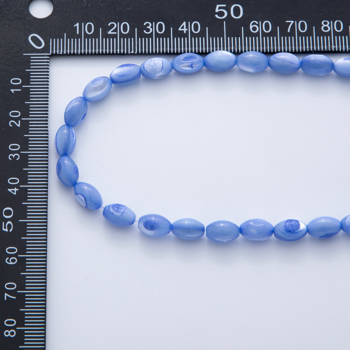 8.8mm x 5.8mm Sphere Dyed Shell Pearl Gemstone Bead Strands Finding | WA-03296 ~ WA-03301