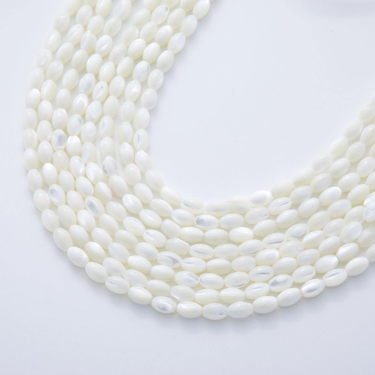 8.8mm x 5.8mm Sphere Dyed Shell Pearl Gemstone Bead Strands Finding | WA-03296 ~ WA-03301