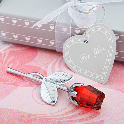 Crystal Golden Rose Flower Valentine&