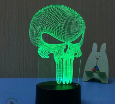 LED 3D Owl Touch Table Lamp Colorful