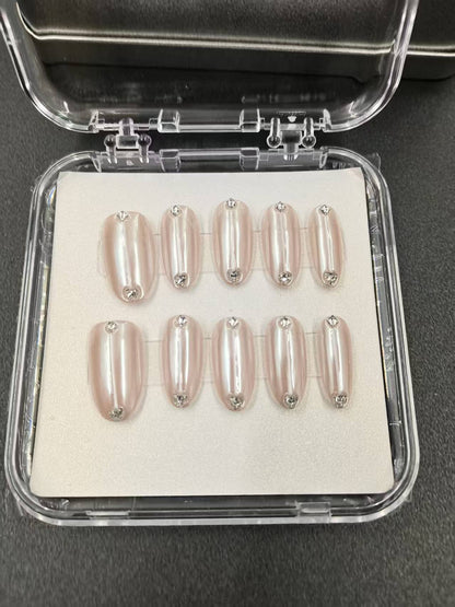 1037- Handmade press on nails fake nails removable