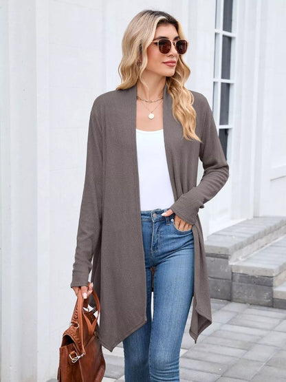 Open Front Long Cardigan