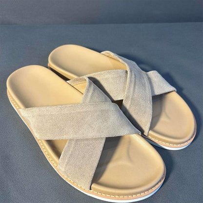 Leisure Sandblasted Suede Leather Men&