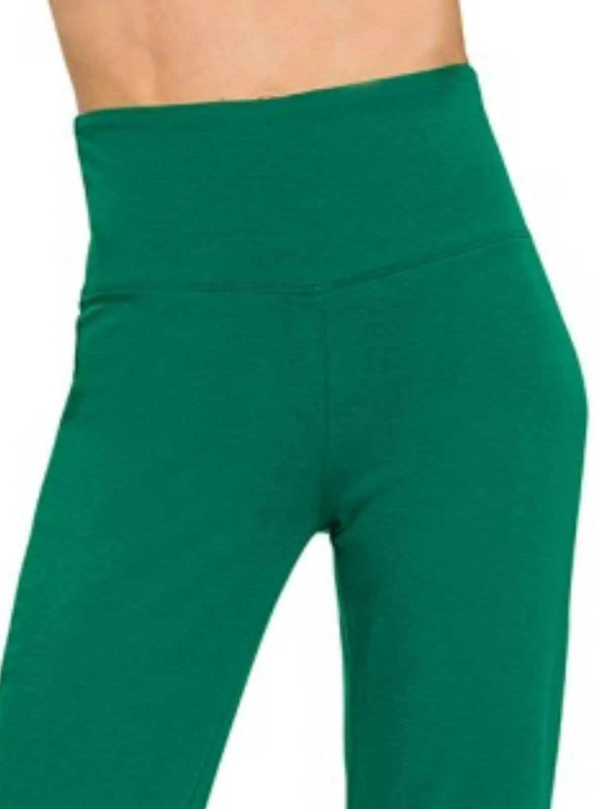 Zenana Wide Waistband Yoga Flare Pants
