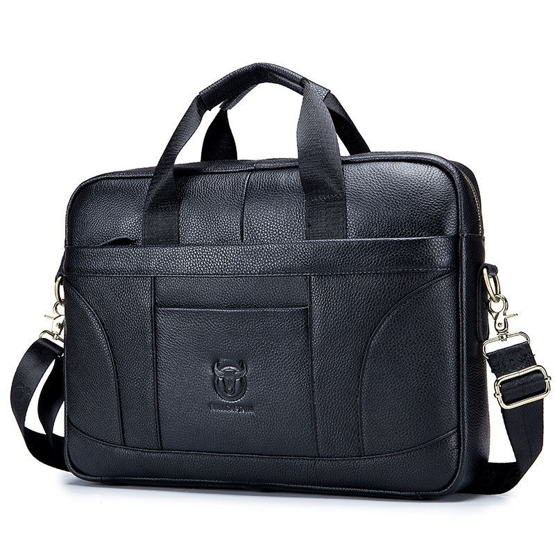Full-grain Leather Large-capacity Men&