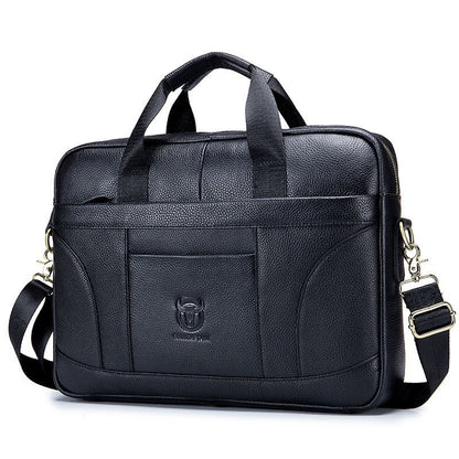 Full-grain Leather Large-capacity Men&