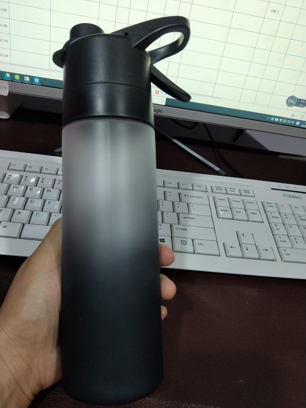 Spray Water Bottle for Fitness and Travel