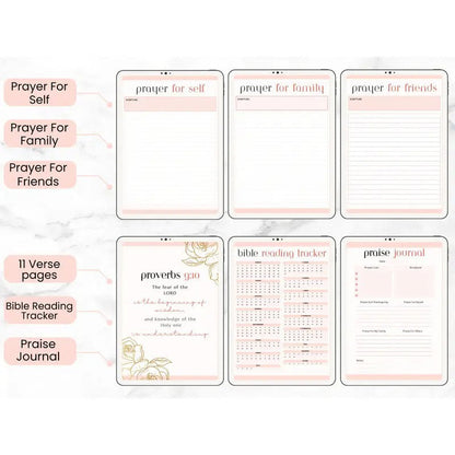 Prayer Diary Bible Learning And Gratitude Tracking Notebook