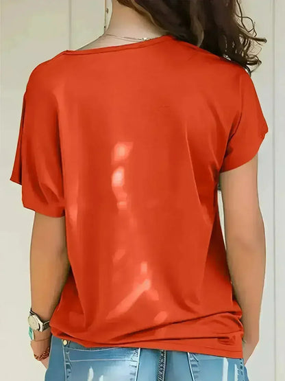 Asymmetrical Neck T-Shirt – Modern Basic with Edge