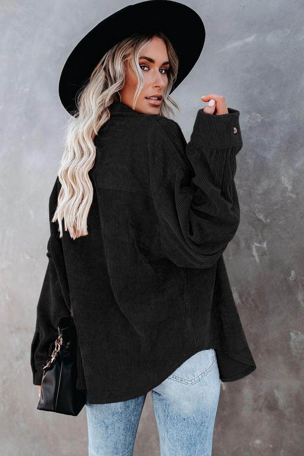 Sequin Football Button Up Long Sleeve Jacket for Women