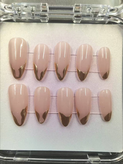 1037- Handmade press on nails fake nails removable