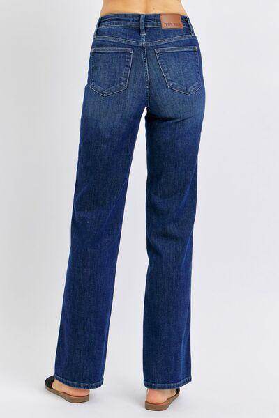 Judy Blue Full Size Tummy Control Straight Jeans Plus Size