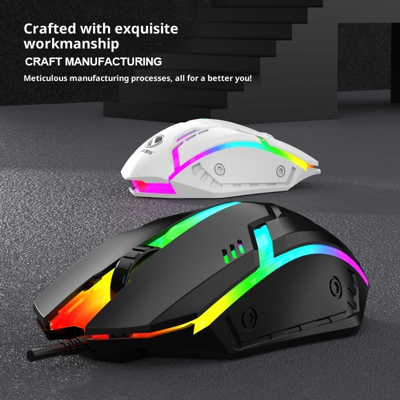 E-sports Weighted Wired Mouse USB Laptop Game Large Mouse