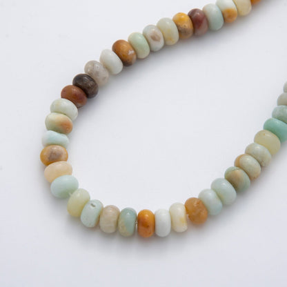 8mm Beautiful Mixed Color Gemstone Rondelle Beads 1 Strand Natural Stone Beads Around 15" WA409