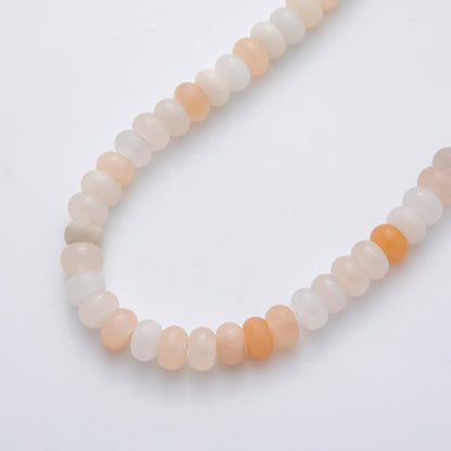 8mm Beautiful Mixed Color Gemstone Rondelle Beads 1 Strand Natural Stone Beads Around 15" WA409
