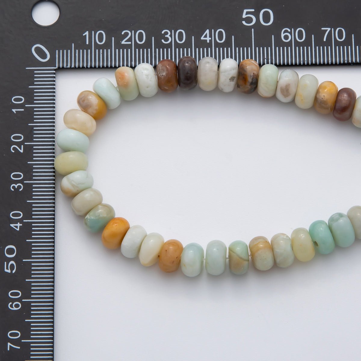 8mm Beautiful Mixed Color Gemstone Rondelle Beads 1 Strand Natural Stone Beads Around 15" WA409
