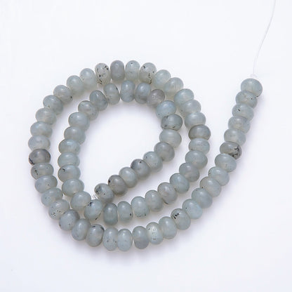 8mm Brown Tiger Eye, Grey Labradorite Rondelle Natural Gemstone Bead Strand Finding | WA-01441 WA-01460