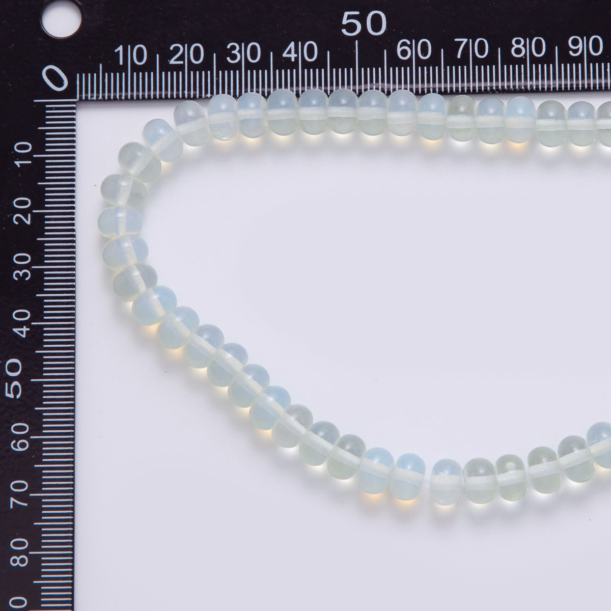 8mm Clear Quartz Rondelle Natural Gemstone Bead Strand Finding | WA-416