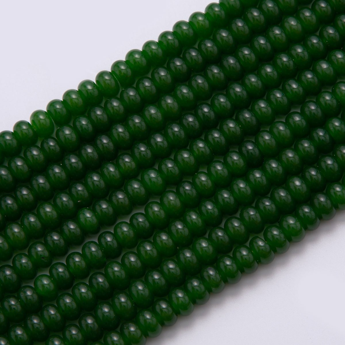 8mm Green Aventurine Rondelle Natural Gemstone Bead Strand Finding | WA-033