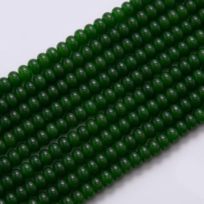 8mm Green Aventurine Rondelle Natural Gemstone Bead Strand Finding | WA-033