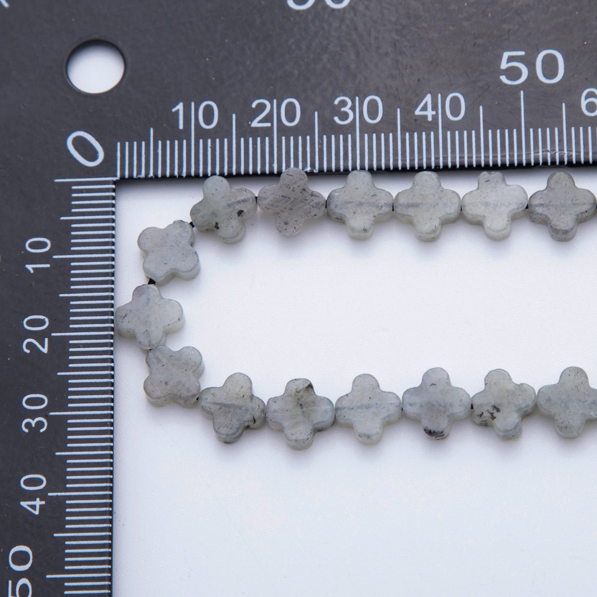 8mm Natural Gemstone Quatrefoil Bead Strand Finding | WA-3187 ~ WA-3204