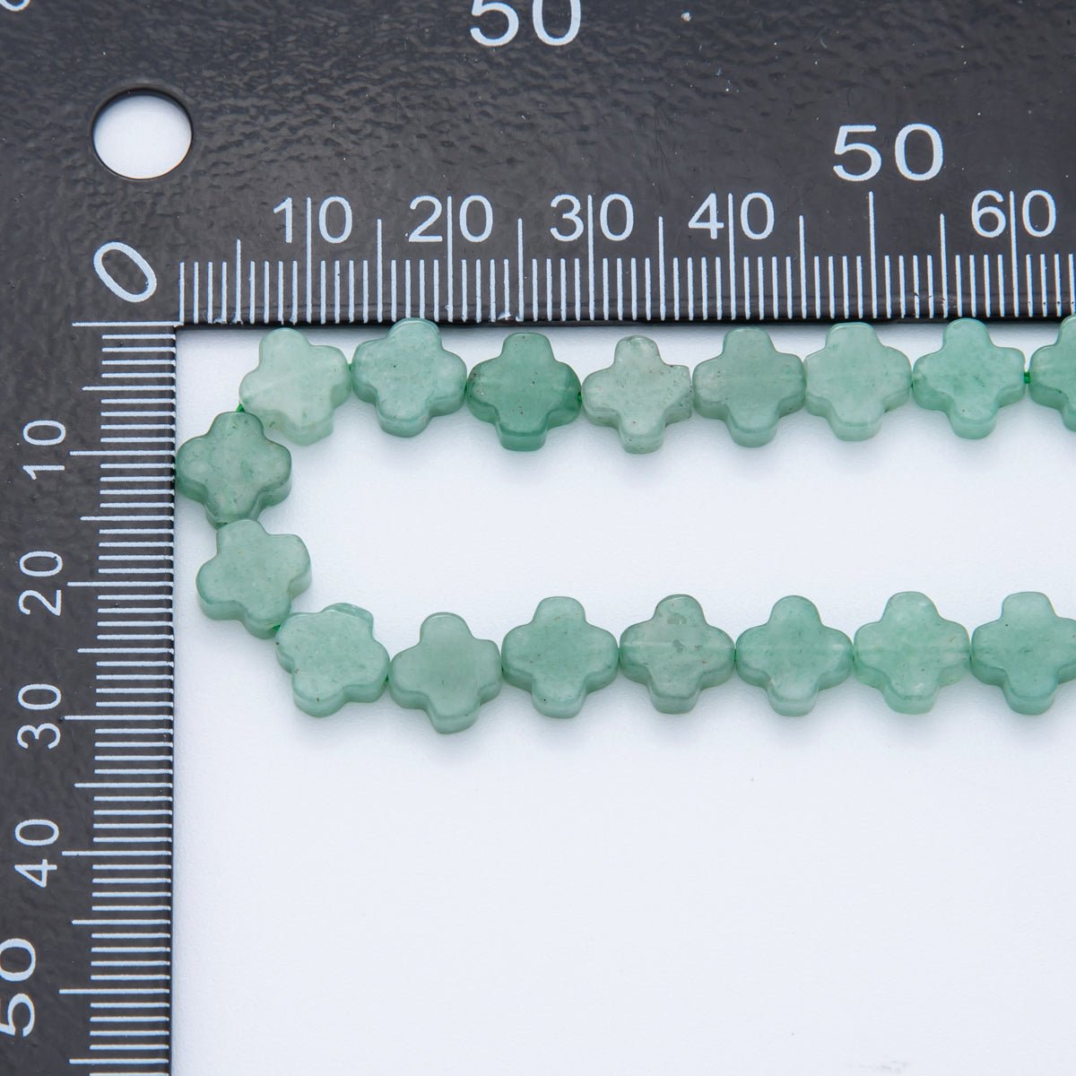 8mm Natural Gemstone Quatrefoil Bead Strand Finding | WA-3187 ~ WA-3204