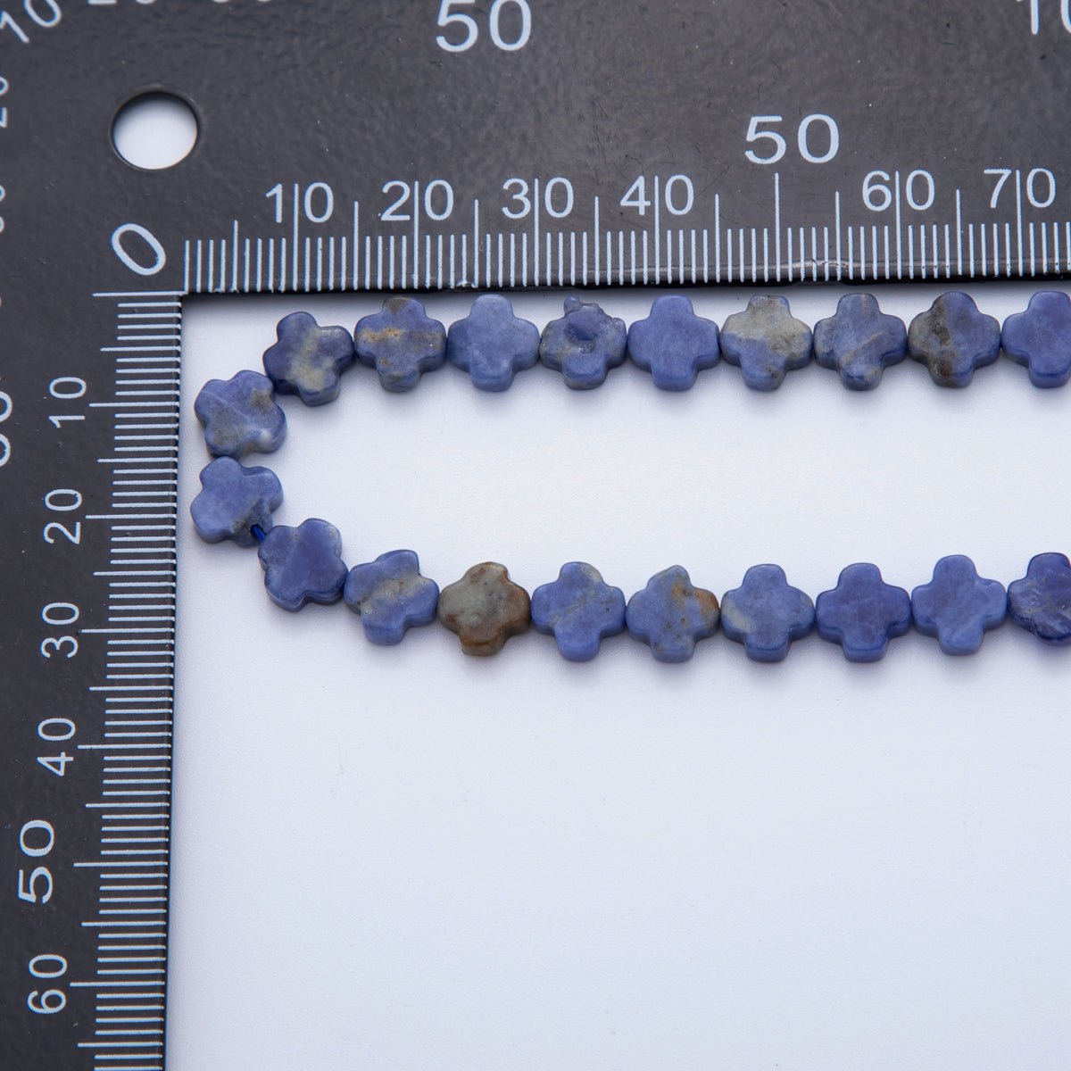 8mm Natural Gemstone Quatrefoil Bead Strand Finding | WA-3187 ~ WA-3204