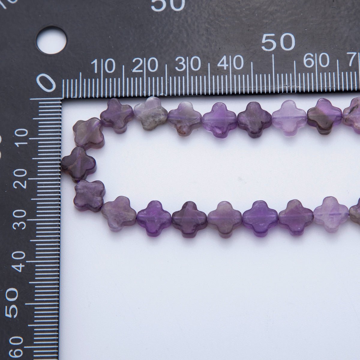 8mm Natural Gemstone Quatrefoil Bead Strand Finding | WA-3187 ~ WA-3204