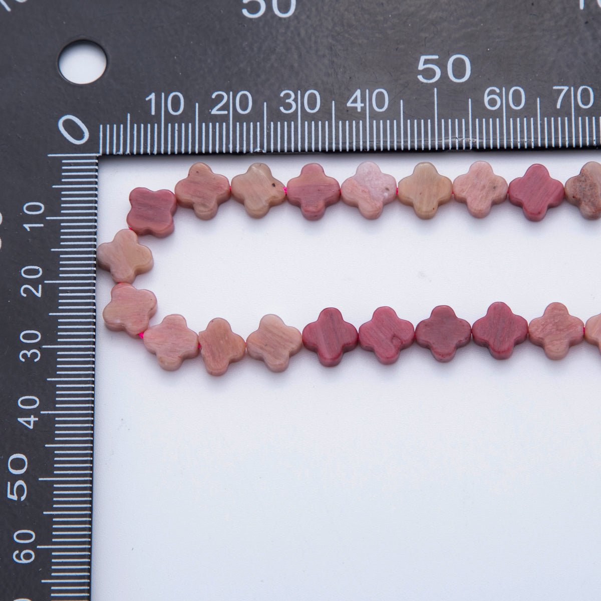 8mm Natural Gemstone Quatrefoil Bead Strand Finding | WA-3187 ~ WA-3204