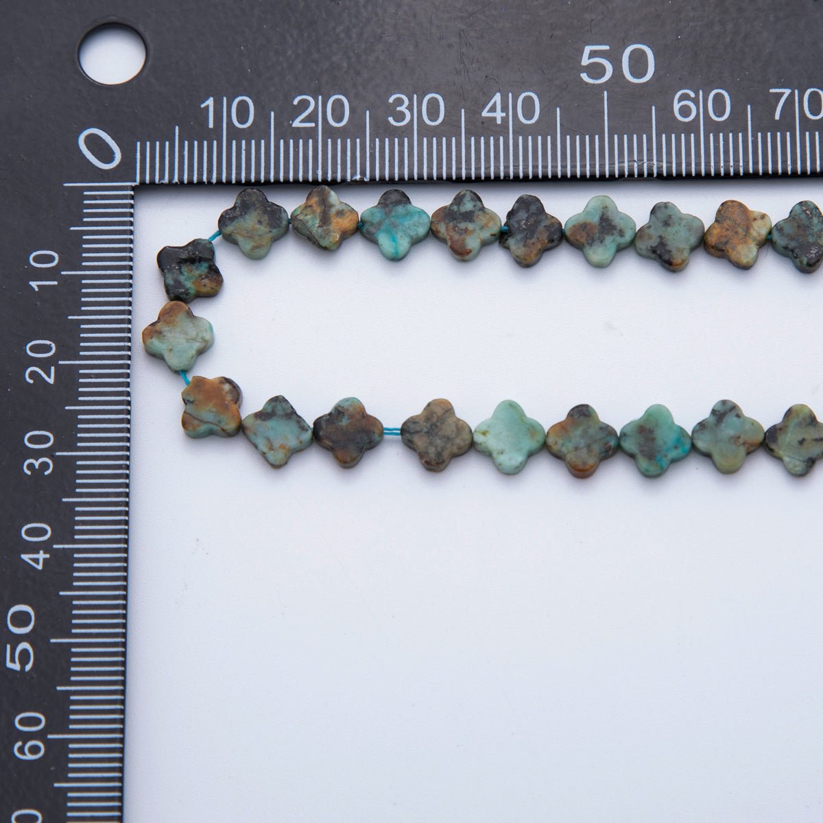 8mm Natural Gemstone Quatrefoil Bead Strand Finding | WA-3187 ~ WA-3204