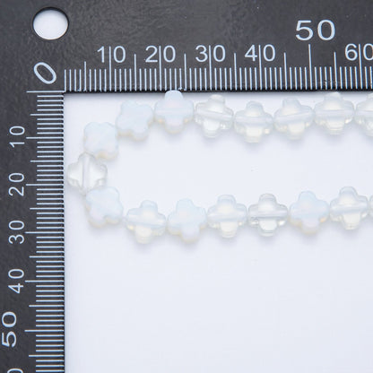8mm Natural Gemstone Quatrefoil Bead Strand Finding | WA-3187 ~ WA-3204