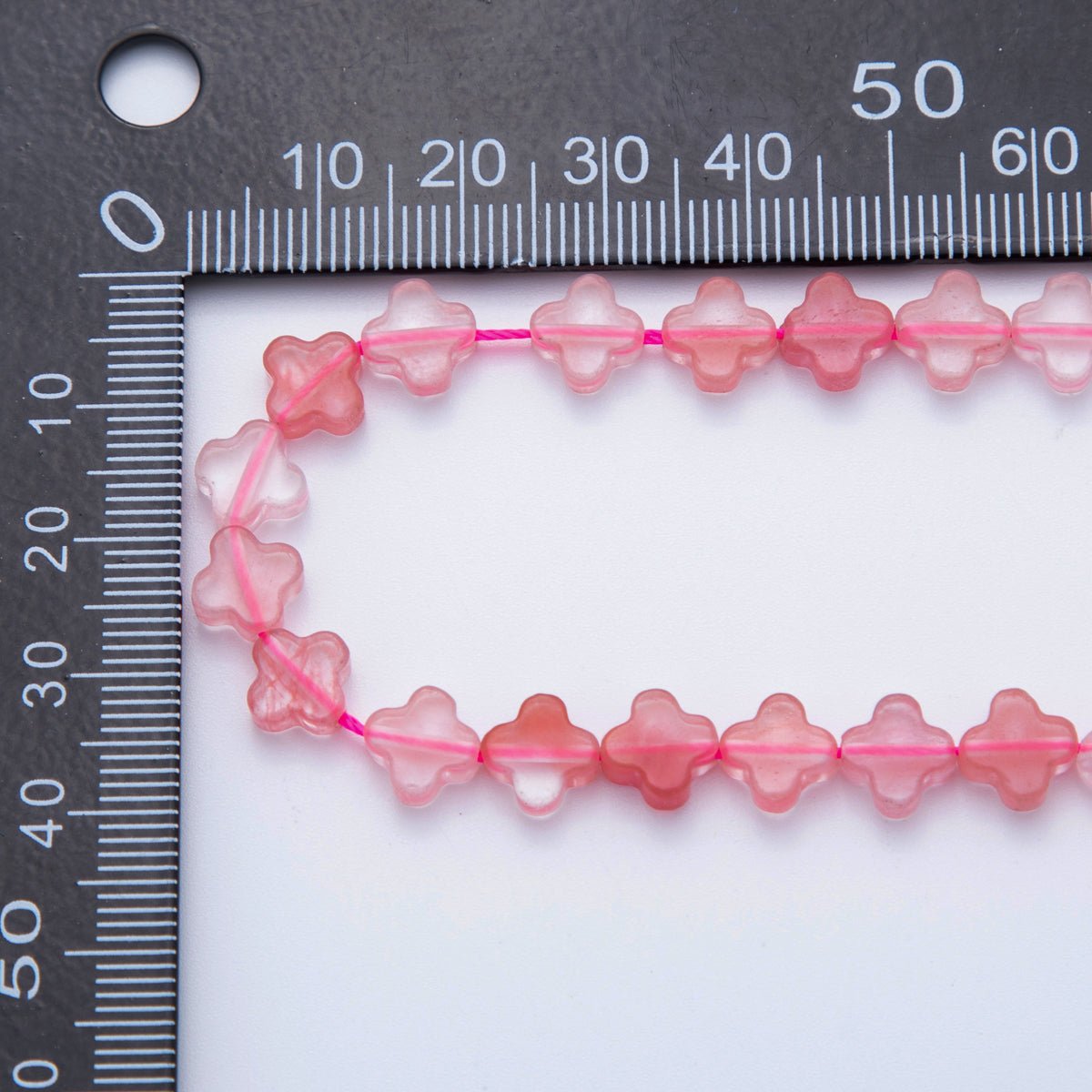 8mm Natural Gemstone Quatrefoil Bead Strand Finding | WA-3187 ~ WA-3204