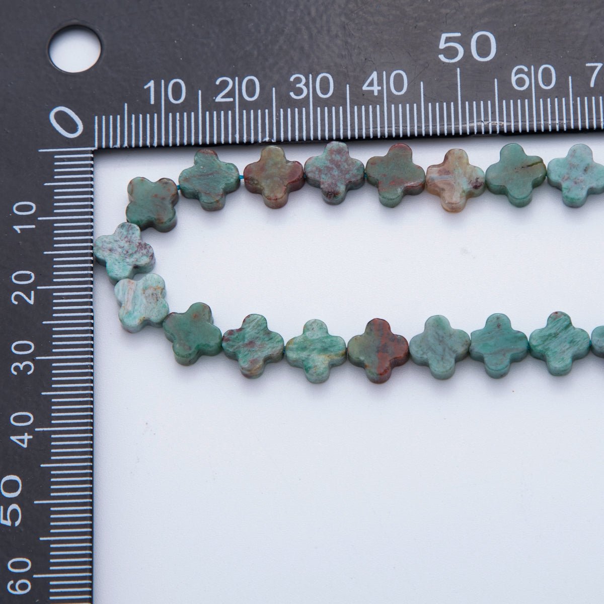 8mm Natural Gemstone Quatrefoil Bead Strand Finding | WA-3187 ~ WA-3204