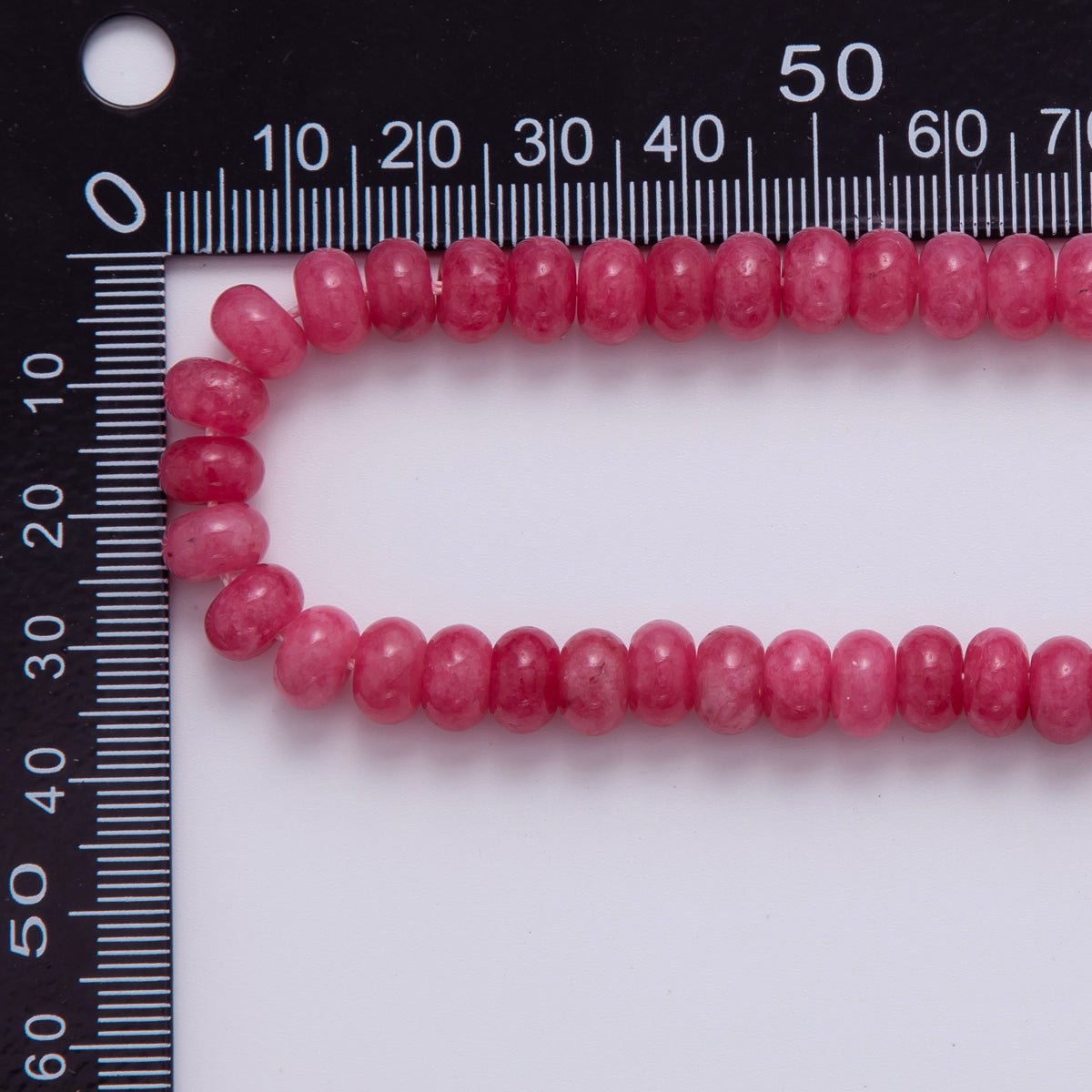 8mm Pink Rose Quartz Rondelle Natural Gemstone Bead Strand Finding | WA-791