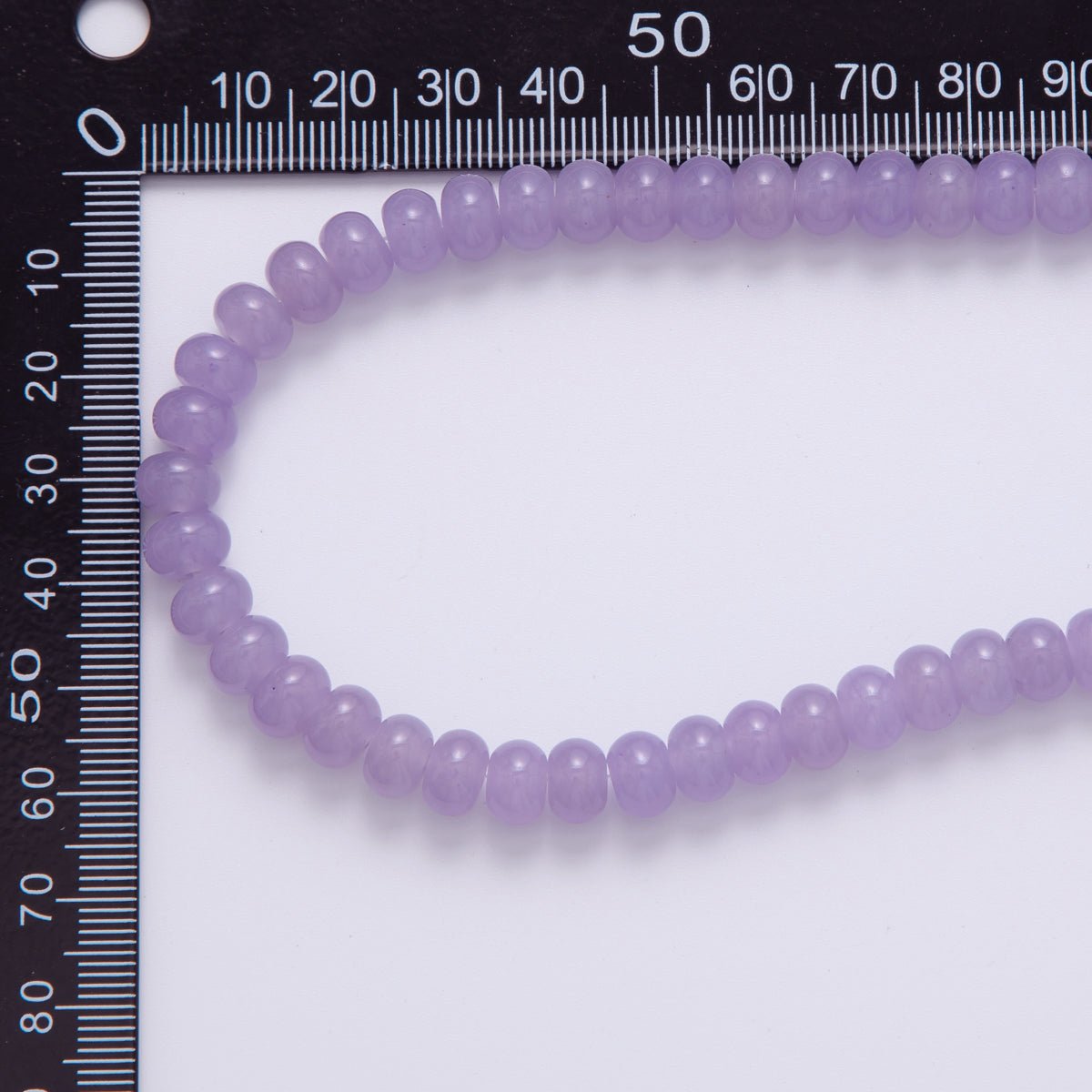 8mm Purple Agate Rondelle Natural Gemstone Bead Strand Finding | WA-031