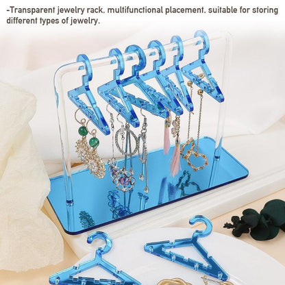 8PCS Hanger Transparent Acrylic Jewelry Creative Display Rack Earring Jewelry Storage Pendants Storage Ornaments  Dangle Earring Hanging Organizer Mini Earring Necklace Hanger Jewelry Organizer