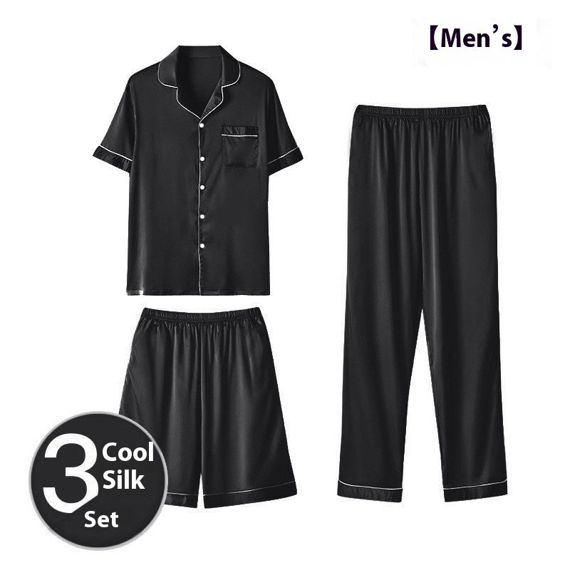 Ice Silk Home Wear Suit Men&
