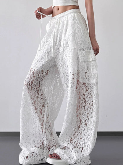 Lace Wide Leg Pants