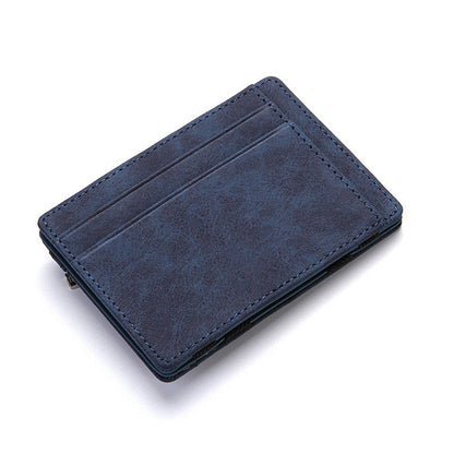 PU Creative Magic Wallet Flip Card Holder Men&