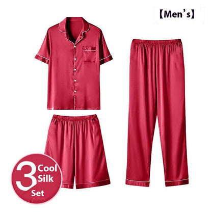 Ice Silk Home Wear Suit Men&