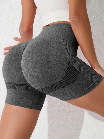 High Waist Active Shorts for Women with Stretchy Fit