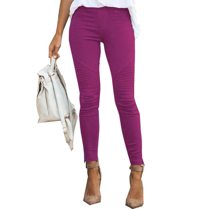 Stylish Womens Casual Slim-fit Stretch Pants