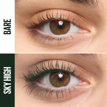 Maybelline Lash Sensational Sky High Washable Mascara Makeup, Volumizing, Lengthening, Defining, Curling, Multiplying, Buildable Formula, Blackest Black, 1 Count