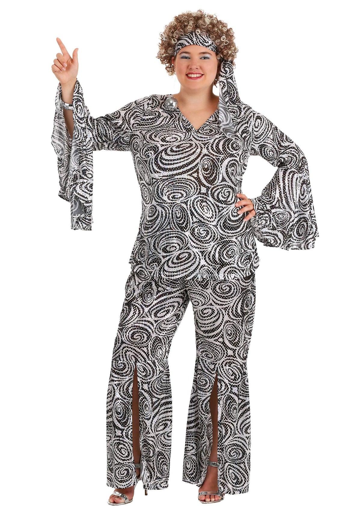 Foxy Lady Disco Costume - Women&