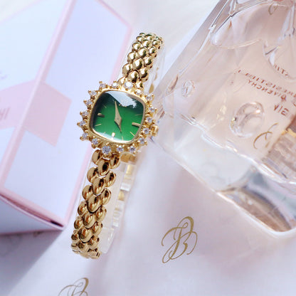 Womens Niche Vintage Thin-chain Watch