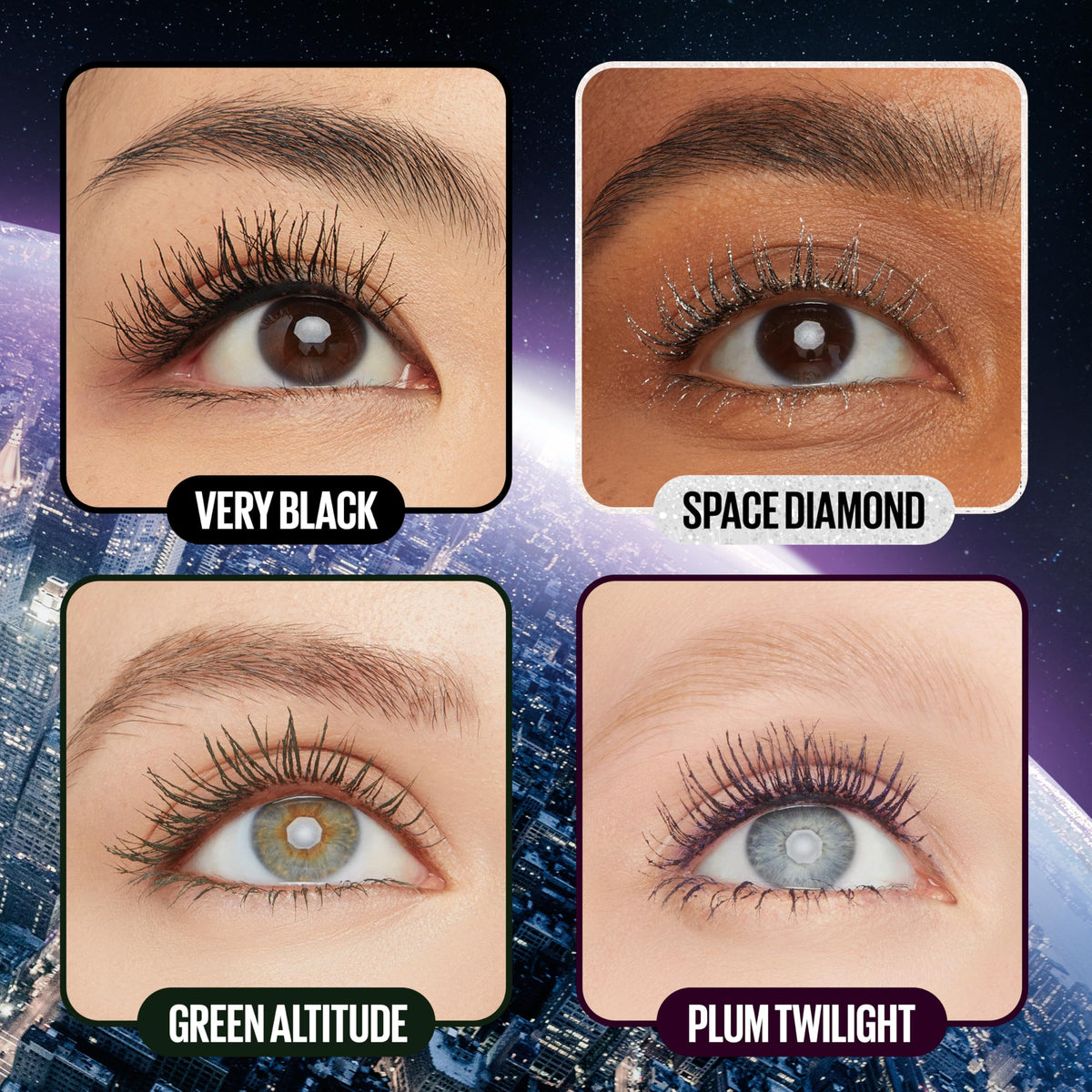 Maybelline Lash Sensational Sky High Washable Mascara Makeup, Volumizing, Lengthening, Defining, Curling, Multiplying, Buildable Formula, Blackest Black, 1 Count