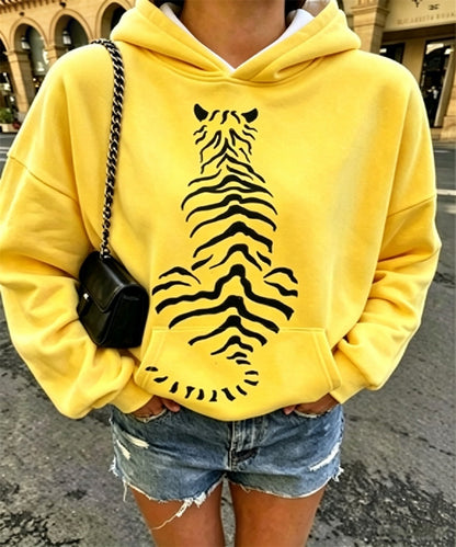 Women Cherry Bow Gingham Print Oversized Hoodie, Long Sleeve Casual Pullover Sweatshirt