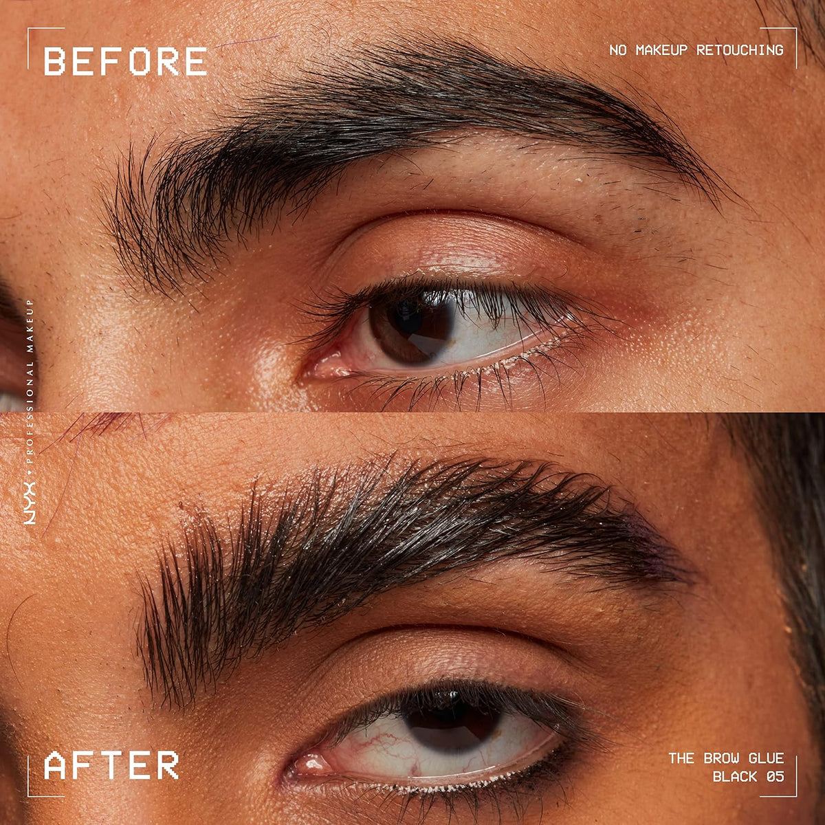 NYX PROFESSIONAL MAKEUP The Brow Glue, Extreme Hold Eyebrow Gel - Clear