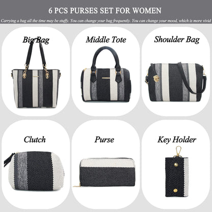 2E-youth Designer Purses and Handbags for Women Satchel Shoulder Bag Tote Top Handle Bag