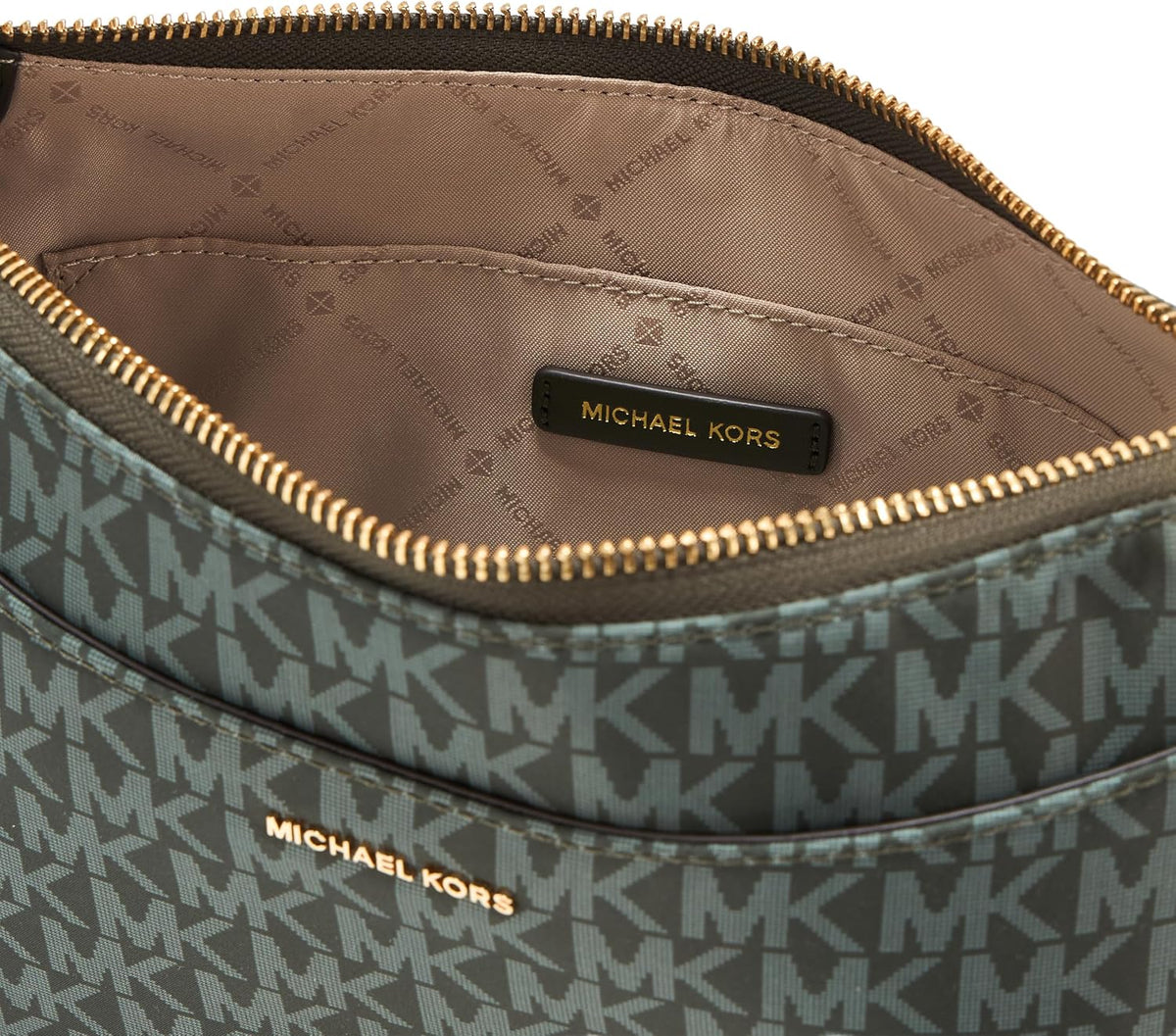 Michael Kors Jet Set Medium Top Zip Pochette Crossbody Bag